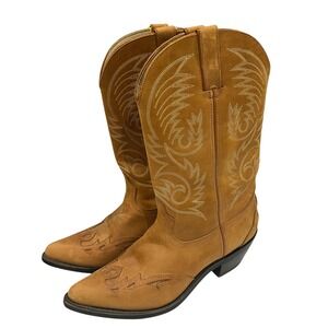 Durango Womens Tan Leather Western Cowboy Boots RD5302 Pointed Toe Size 8.5 M